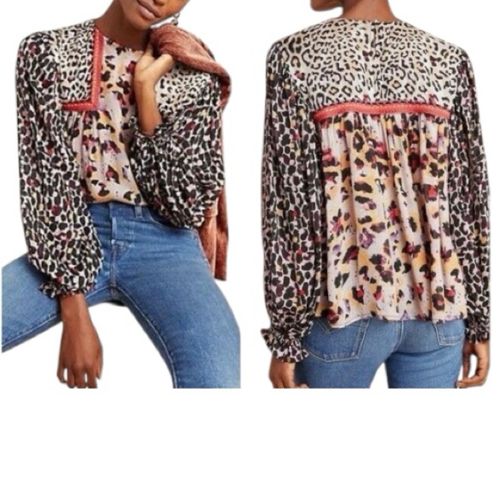 Stylish Multicolor Leopard Print Blouse - image 11